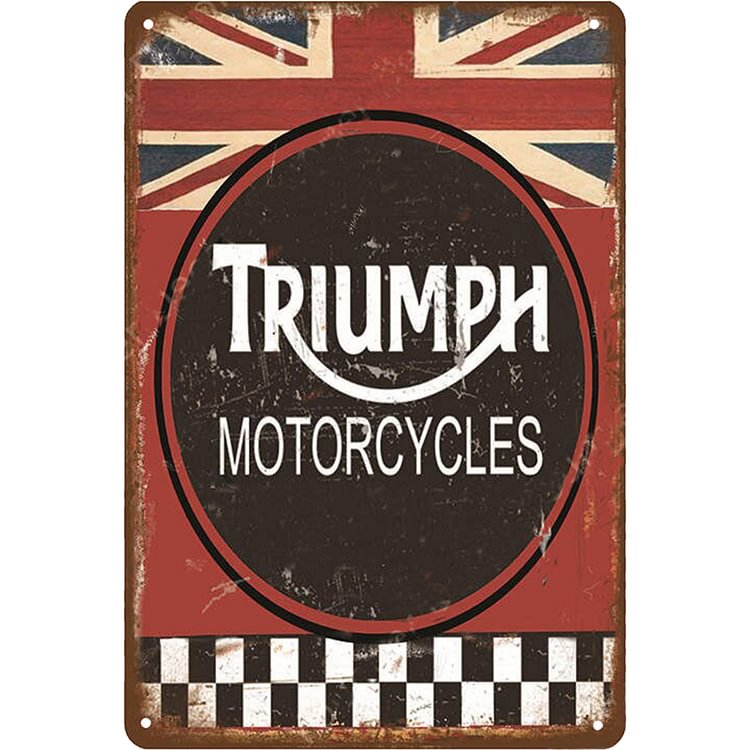 Triumph Motorcycles- Vintage Tin Signs/Wooden Signs - 7.9x11.8in & 11.8x15.7in