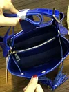 2018 new blue red  luxury high end 100% genuine real crocodile skin lady women bucket shoulder tote bag string closure fast ship