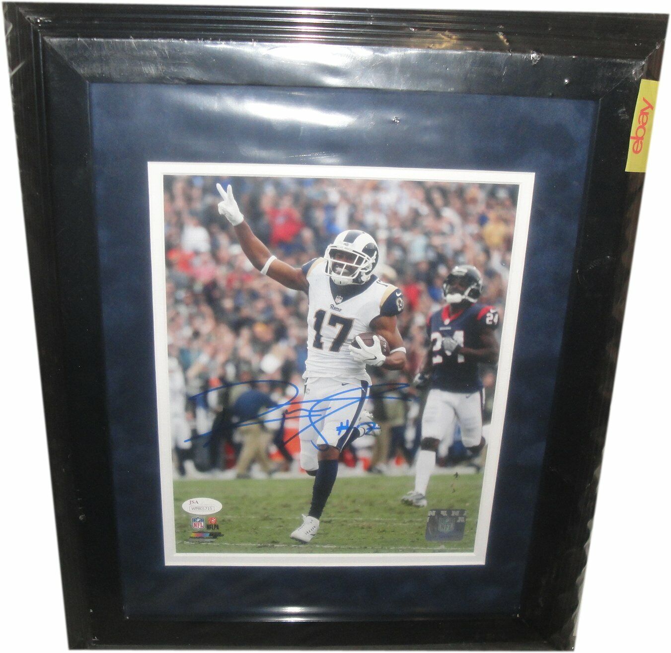 Robert Woods Signed Autographed 8X10 Photo Poster painting LA Rams 1st Touchdown JSA Framed