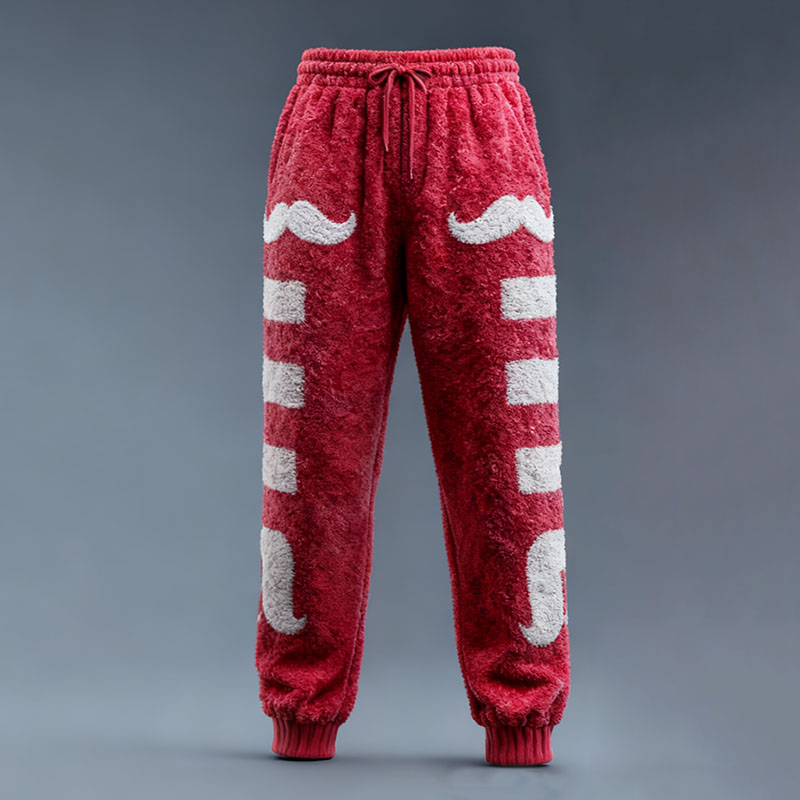 Men's Christmas Snowflake Flannel Sweatpants elevenforest