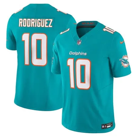 Men's Miami Dolphins #10 Jacob Rodriguez Aqua 2026 NFL Draft Vapor F.U.S.E. Limited Jersey