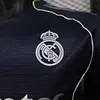 Joyfball 2025/2026 Player Version Long Sleeve Real Madrid Away Football Jersey（The player version jersey is a bit tight, please pay attention to the size selection）