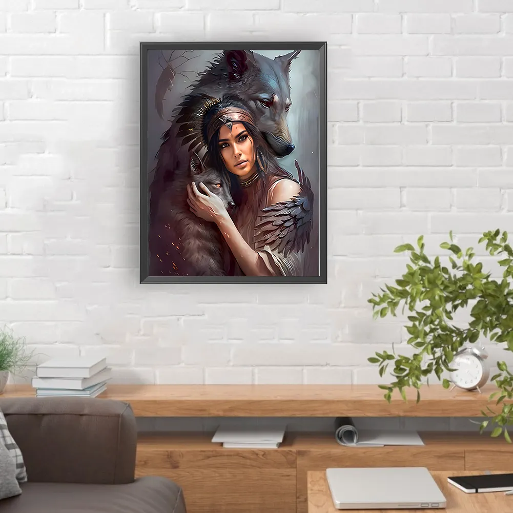 Diamond Painting - Full Round Drill - Woman(Canvas|30*40cm)