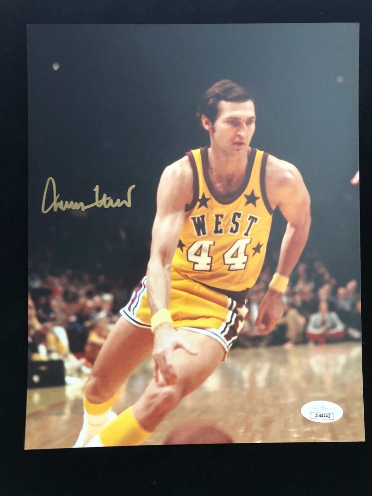 Jerry West Signed All Star Game Photo Poster paintinggraph - 8x10 Los Angeles Lakers JSAJJ44442