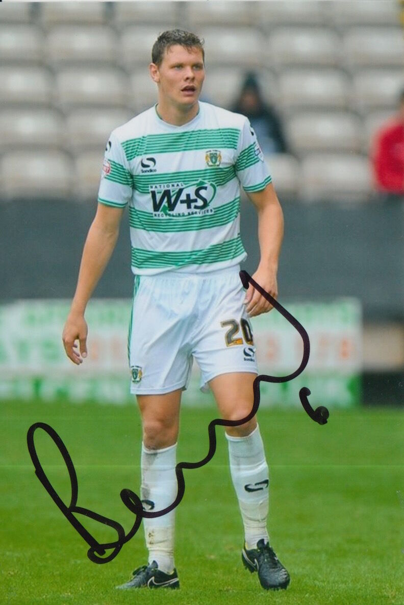 YEOVIL TOWN HAND SIGNED BEN NUGENT 6X4 Photo Poster painting 1.