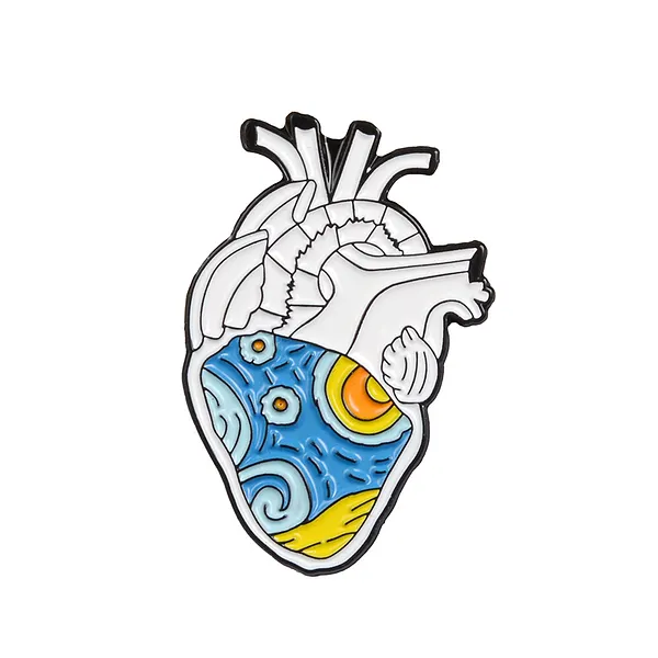 Foto del pin Corazón de Arte Vibrante