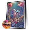 Diamond Painting -DIY Round Partial AB Drill A Pair of Love Birds(45x60cm)