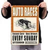 Auto Races - Metal Tin Signs(8*12Inch/12*16Inch) - Garage