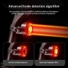 Xiqizhe Bicycle Taillight Smart Brake Night Riding High Brightness Warning Light Mountain Road Bike Rear Light Usb Charging