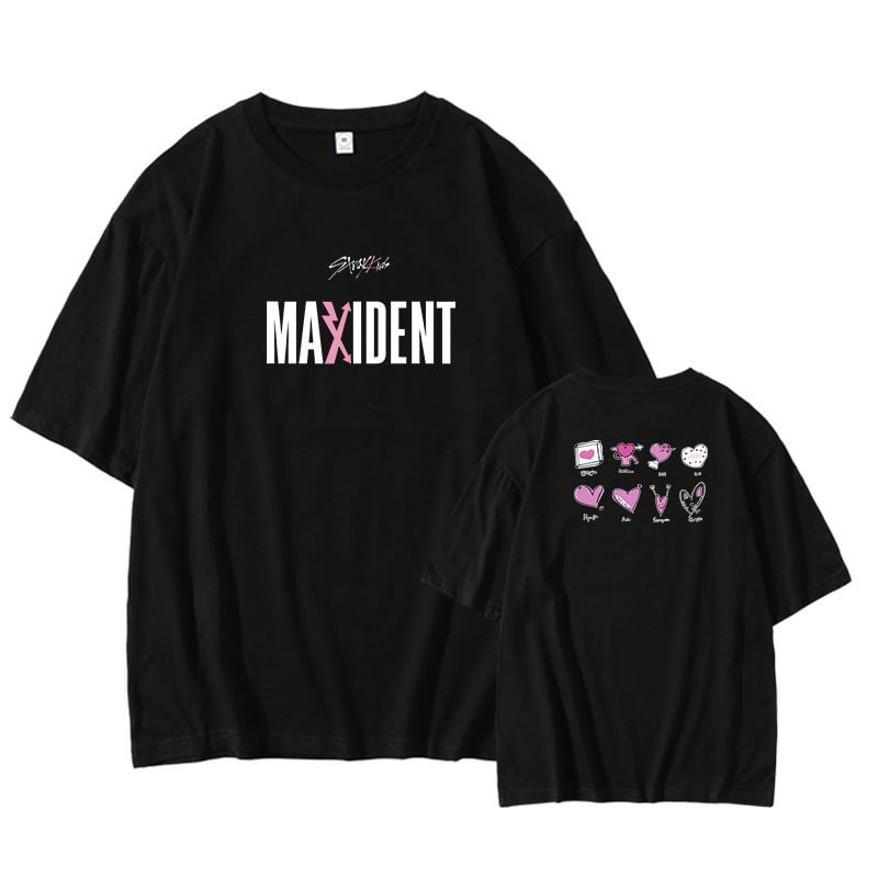 Stray Kids Maxident Album T-Shirt Merchandise