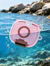 for  Powerbeats Accessories TPU Earphone Case with Safety Lock and Carabiner TPU Shockproof Cover Anti Drop Clear Cover Case Earbuds Accessories