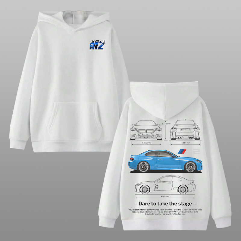 BMW G87 M2 Car Printed Men's Hoodie - Devcarry
