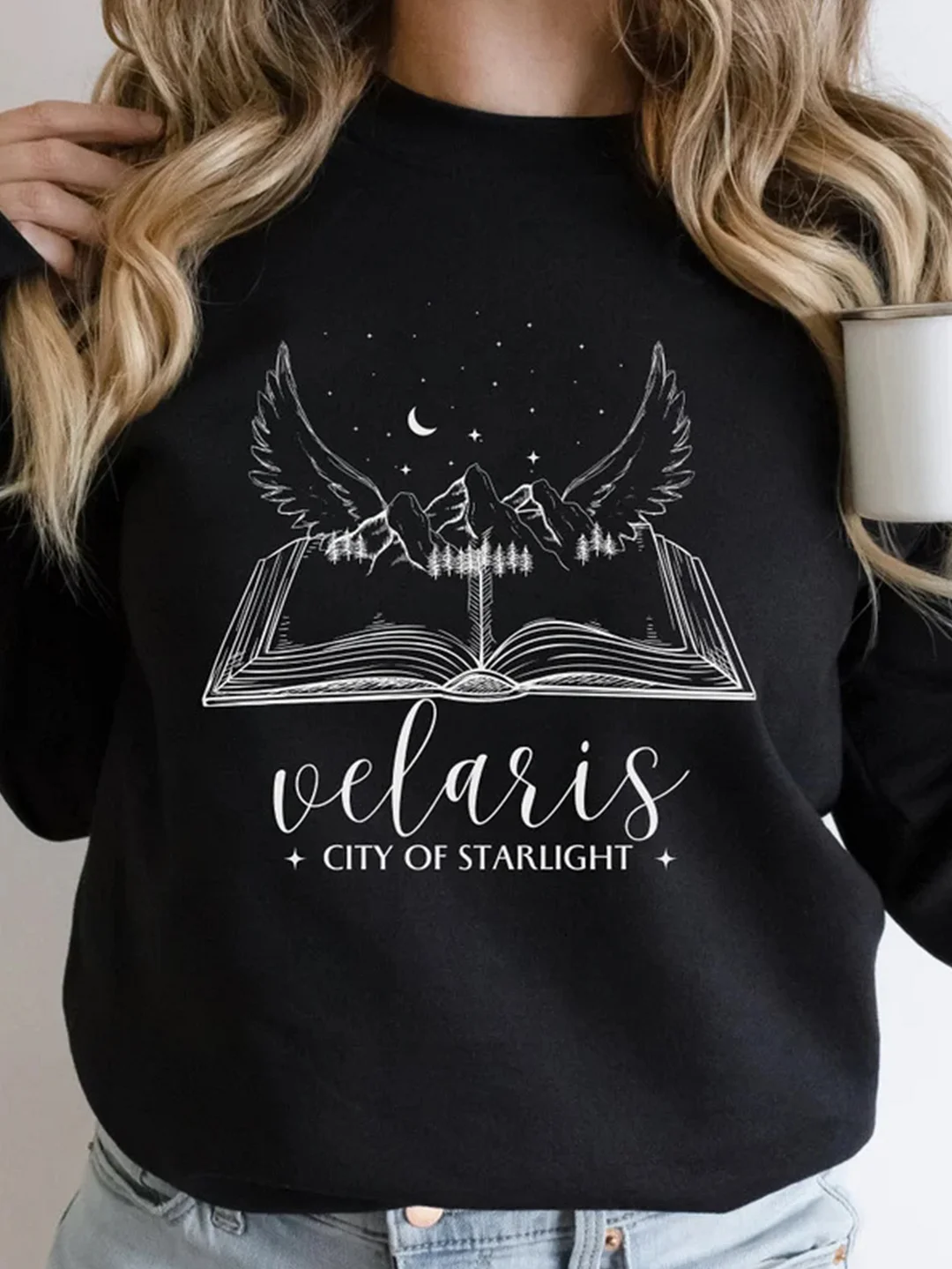 Velaris Sweatshirt Velaris City Of Starlight Sweatshirt / DarkAcademias /Darkacademias