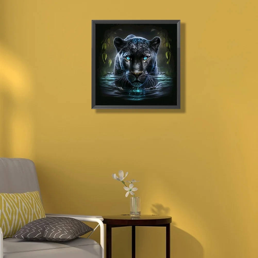 Partial AB Diamond Painting - Full Round Drill - Panther(Canvas|45*45cm)