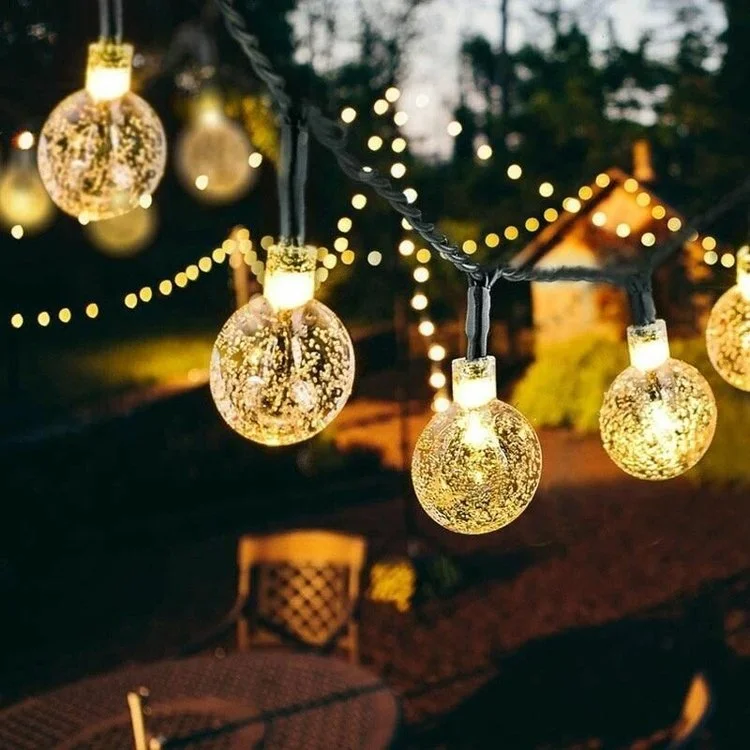 Solar LED Garden Crystal Ball Light(20PCS)
