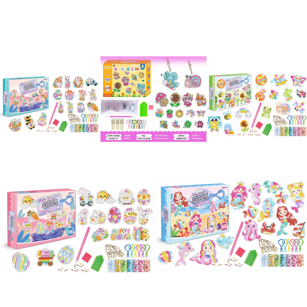

15pcs Cartoon Box - 5D DIY Craft Keychain, 05, 501 Original