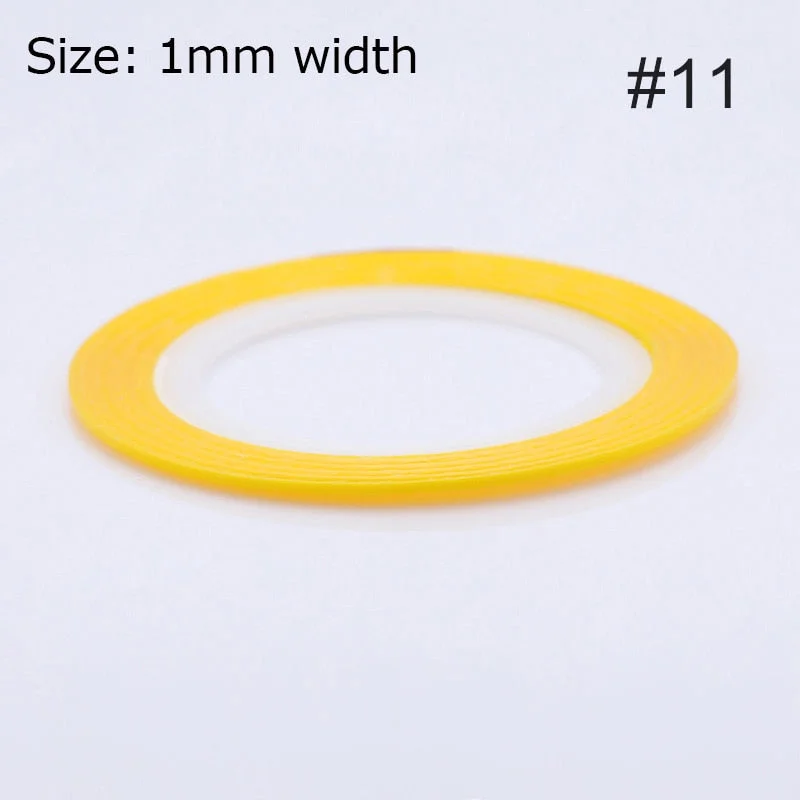 1mm 2mm 6mm Matte Glitter Nail Striping Tape Line Rainbow Multi Color Styling Tool Sticker Decal  DIY Decoration-Nail Inspo