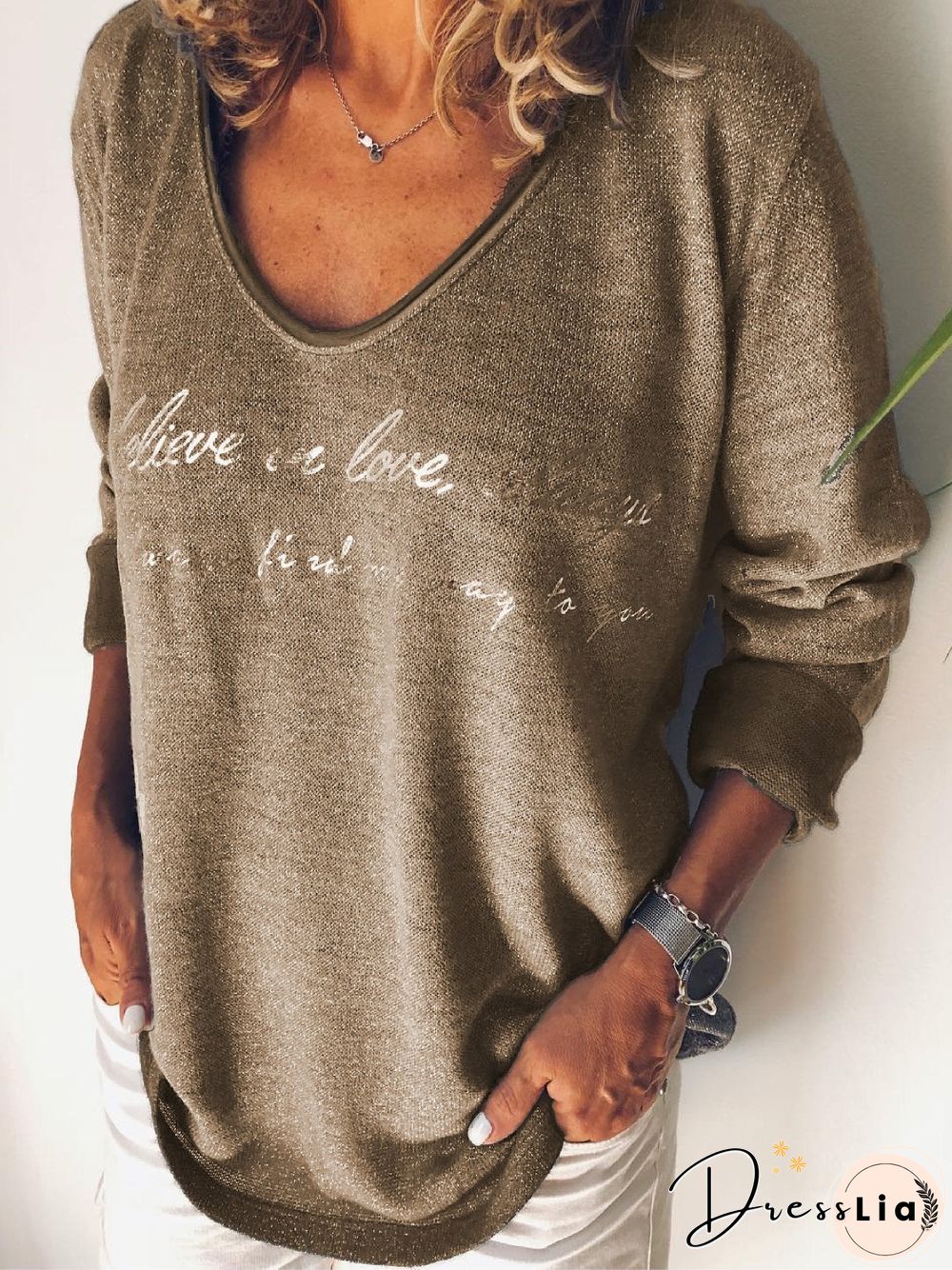 Grey Cotton Printed Casual Shirts & Tops