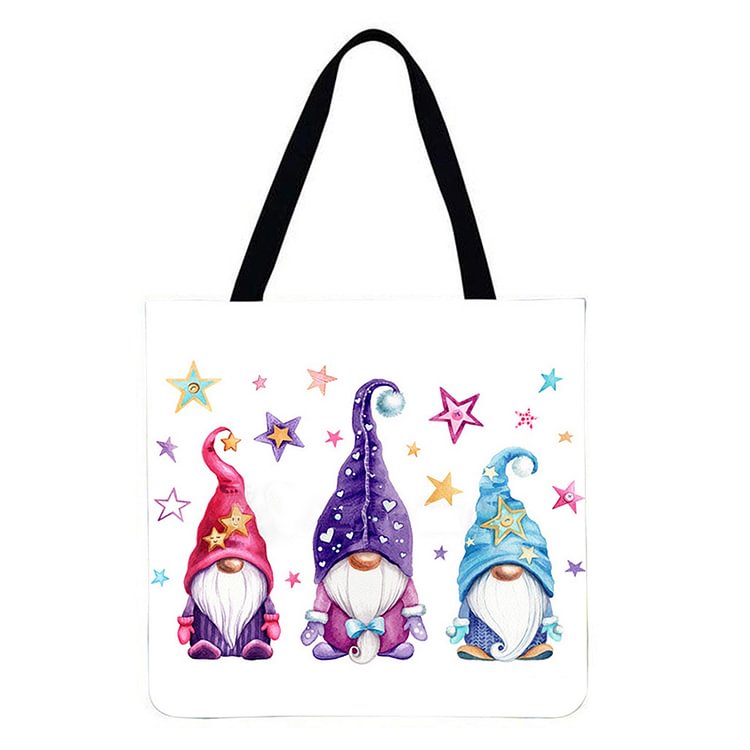 Santa - Linen Tote Bag