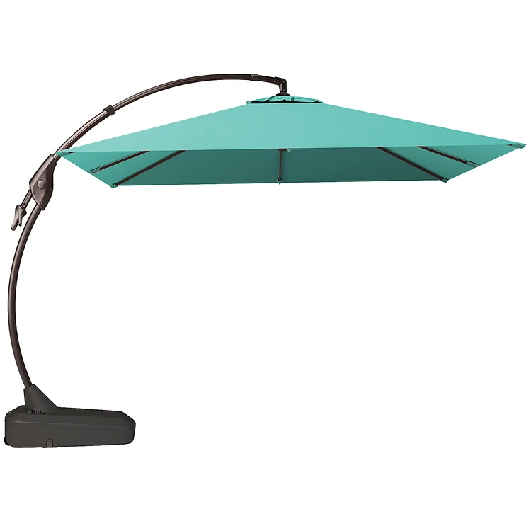 10 FT Sunbrella Fabric Patio Umbrella Deluxe NAPOLI Curvy Umbrella Offset Umbrella