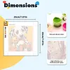 Framed Dalmatian Bear-Paint by Numbers Acrylic Painting 20*20CM With Color Box 3ML(12Colors)