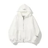 ESSENTIALS Three-dimensional Letters Oversize Hoodie Cardigan Sweater