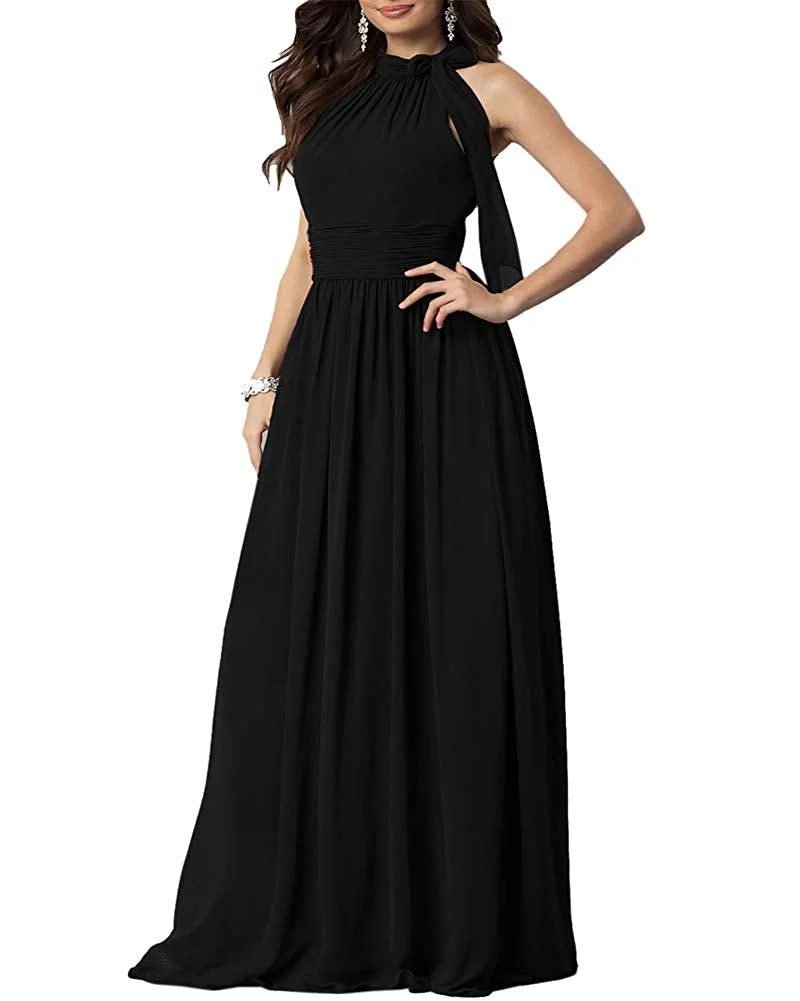 New Lace Long Chiffon Formal Evening Bridesmaid Dresses Maxi Party Ball Prom Gown Dress Plus Size