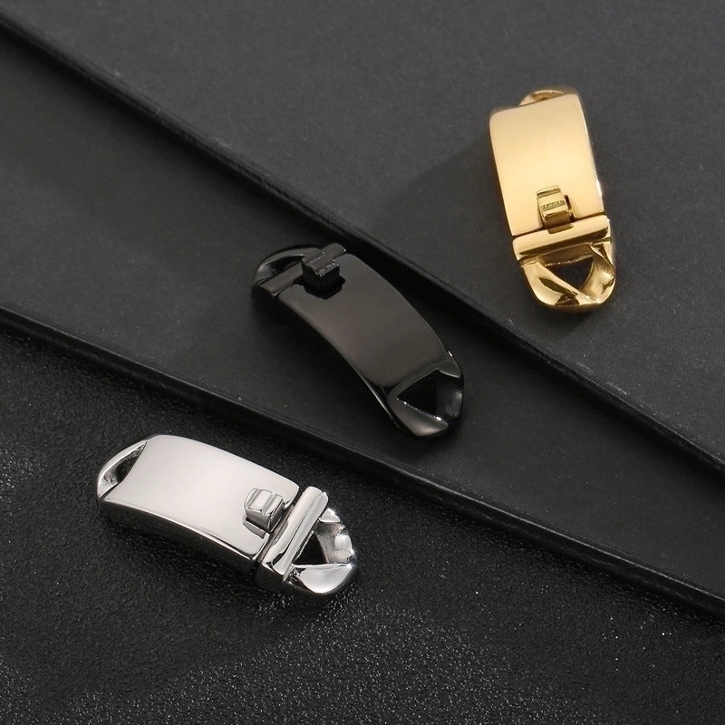 1 Piece Stainless Steel 18K Gold Plated Solid Color