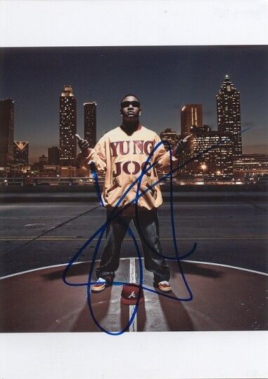 Yung Joc genuine autograph 5x7