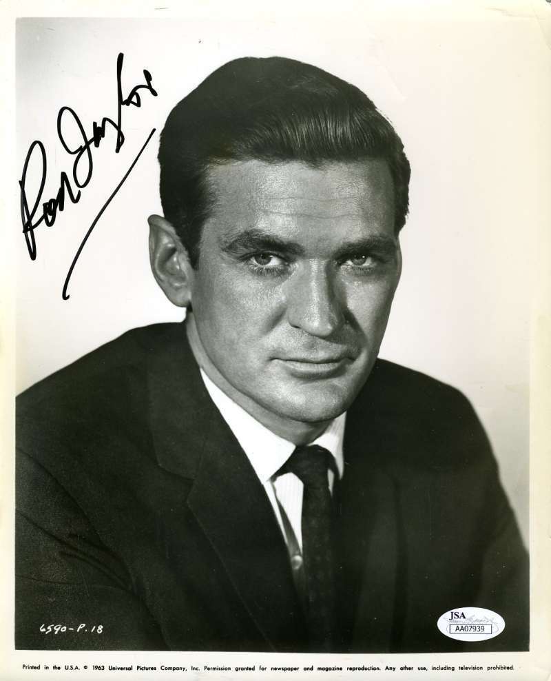 Rod Taylor Jsa Coa Autograph 8x10 Photo Poster painting Hand Signed Authentic