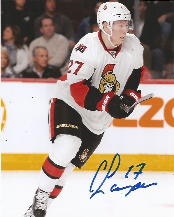 Ottawa Senators Curtis Lazar Signed Autographed Photo Poster painting 8x10 COA C