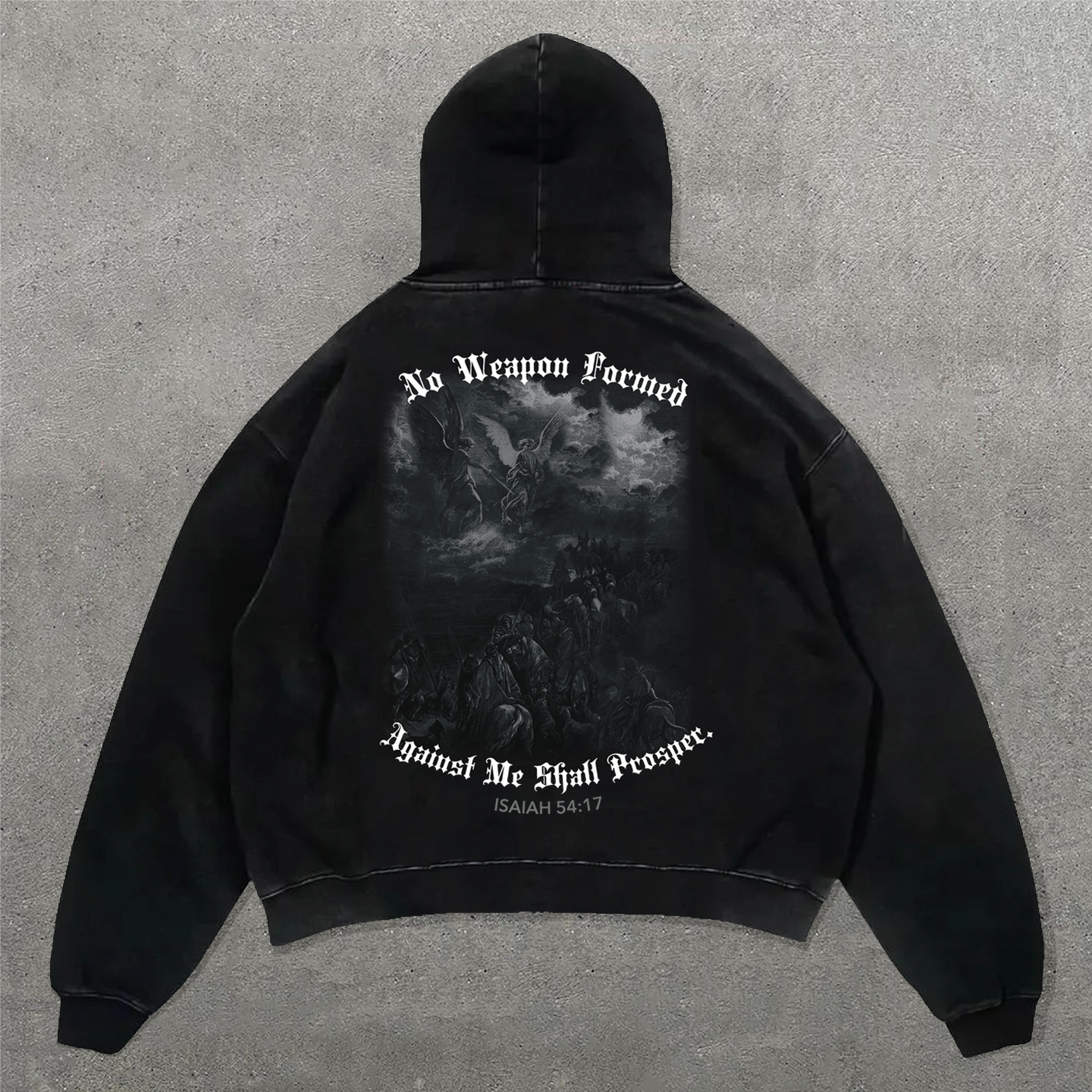 Isaiah 54:17 Print Long Sleeve Hoodies