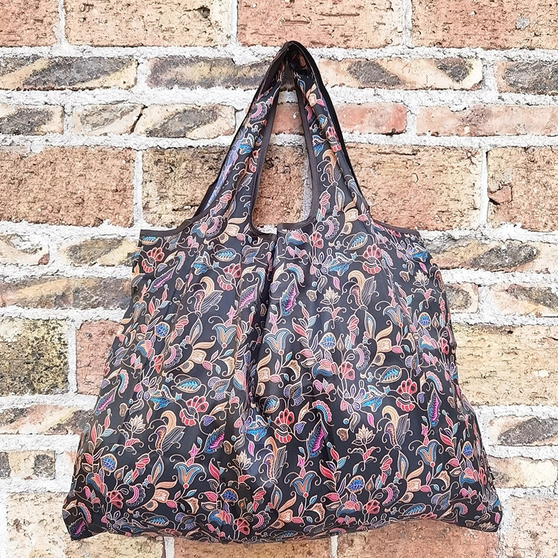 Spot Japanese Printed Environmental Bag Large 210T Supermarket Folding Shopping Bag Thickened Tote Bag Shopping Bag