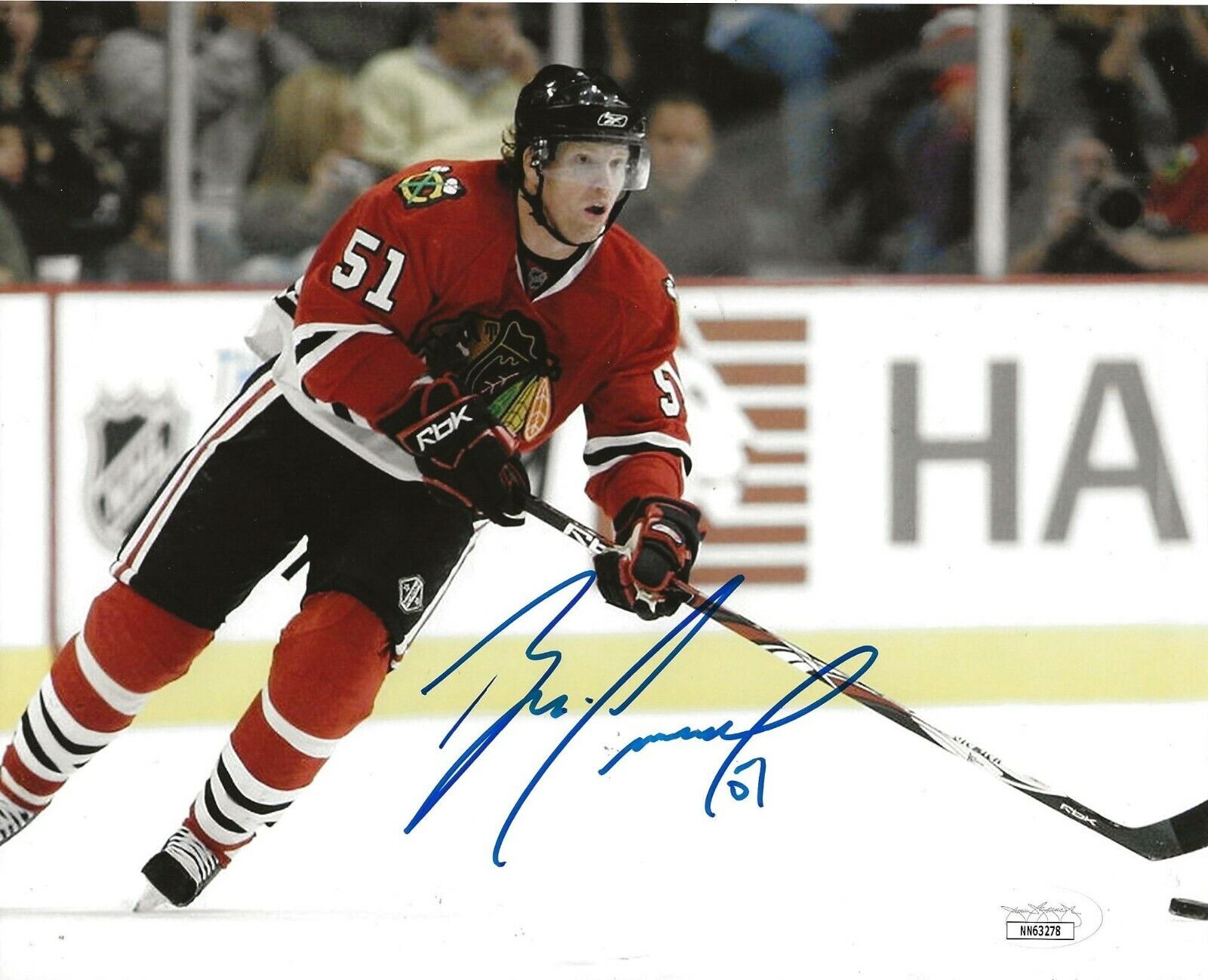 Brian Campbell signed Chicago Blackhawks 8x10 Photo Poster painting autographed Hawks 4 JSA