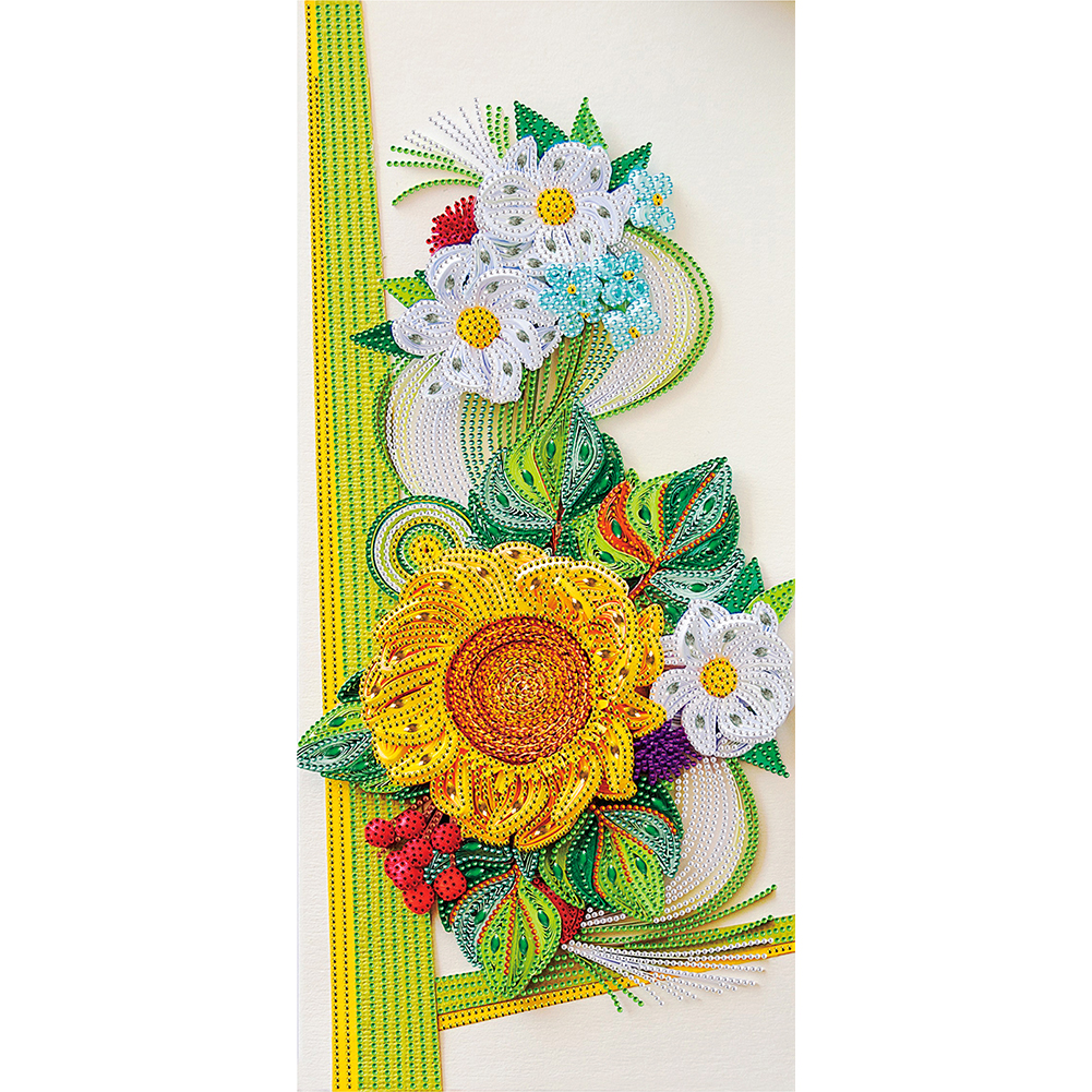 

Flower Quiling Paper - Special Shaped Diamond Painting - 30*60CM (Big Size), 501 Original