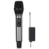 Wireless Microphone For Singing with Rechargeable Receiver Metal Cordless Handheld Mic for Home Karaoke Meeting Party Church Wedding KTV