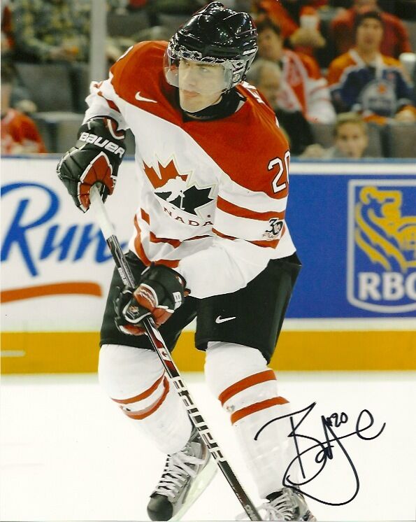 Team Canada Boone Jenner Signed Autographed 8x10 Photo Poster painting COA THREE