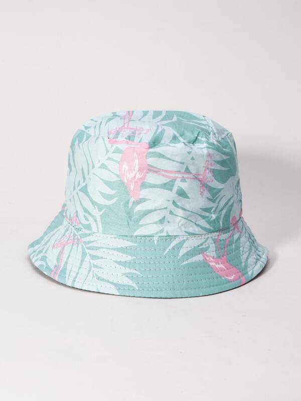 Flamingo Print Bucket Hat