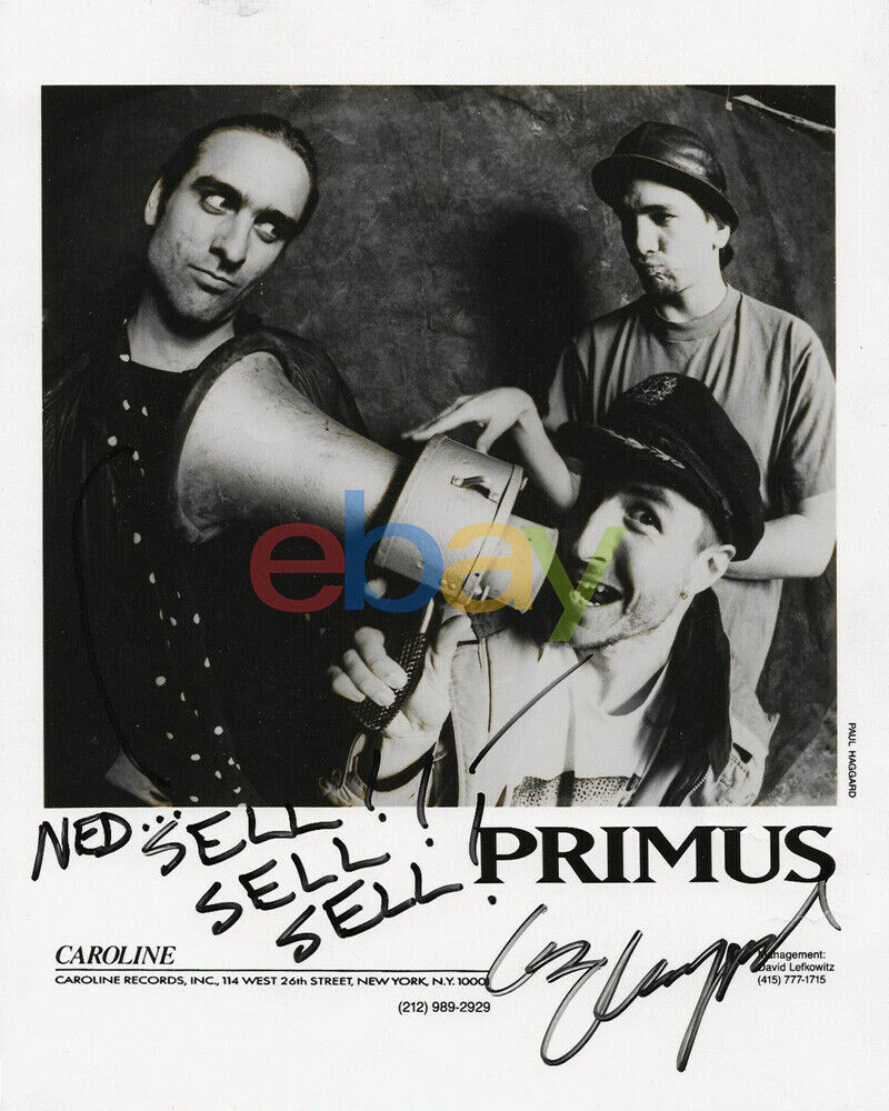 Les Claypool of Primus SIGNED 8x10 Promo Photo Poster painting Autographed reprint