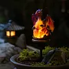 Resin Guardian Solar Garden Stake Light Waterproof Outdoor Figurine