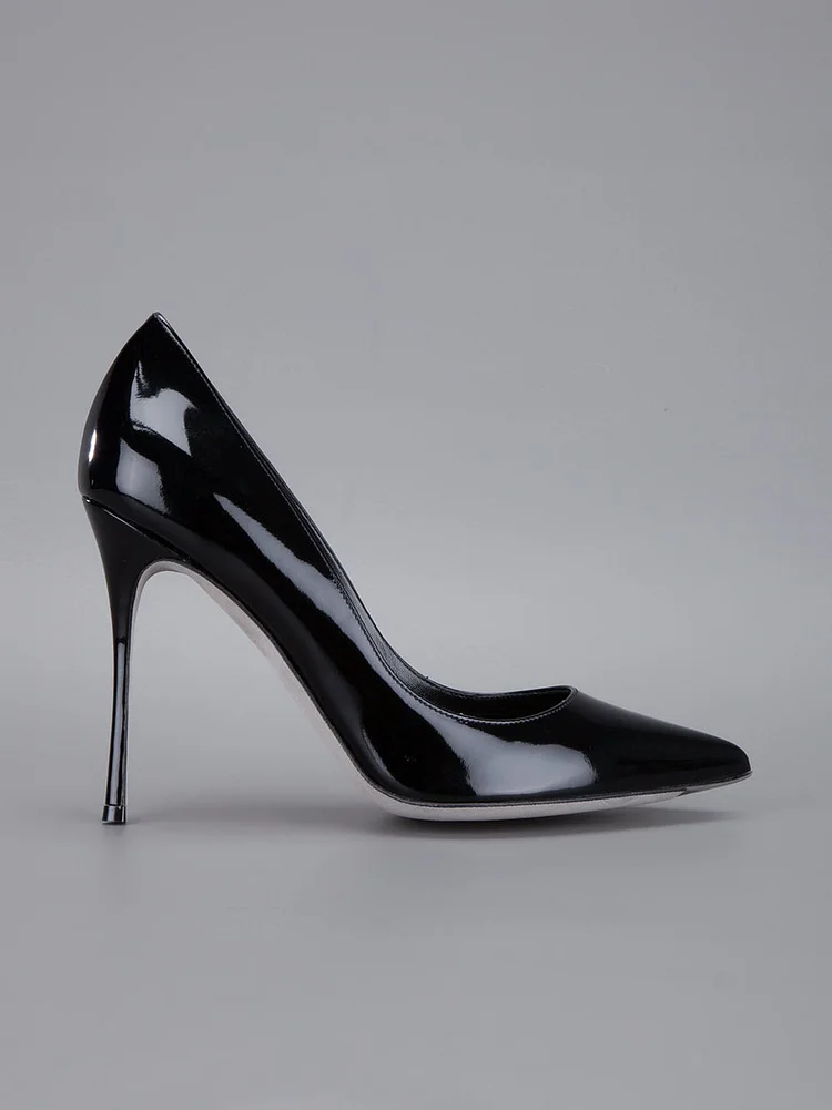 Black Low-Cut Stiletto Heel Office Pumps Vdcoo