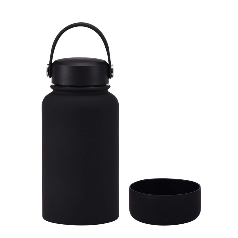Casual Solid Color Stainless Steel Silica Gel Water Bottles 1 Piece