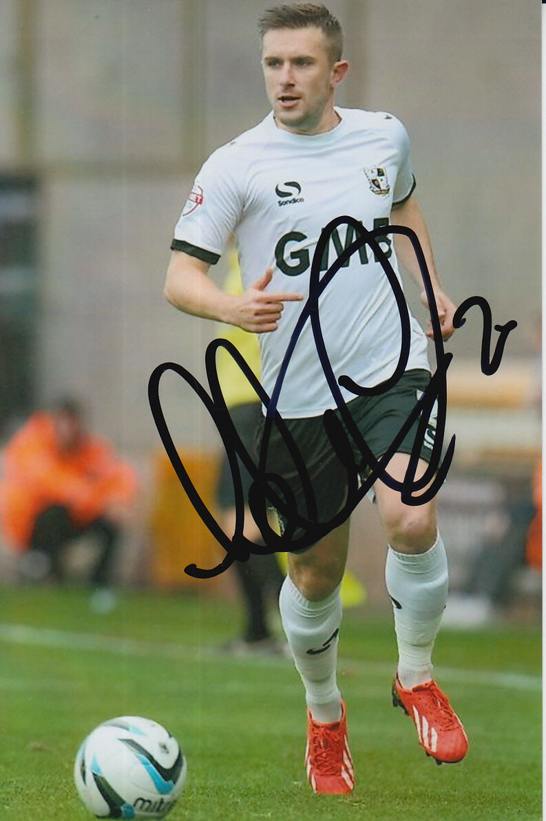 PORT VALE HAND SIGNED ADAM YATES 6X4 Photo Poster painting 1.