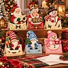 12Pcs DIY Pearl Diamond Painting Christmas Cards, 3D Greeting Card Craft Kits with Resin Pearls, Handmade Holiday Cards for Adults, Christmas Gifts & Decorations