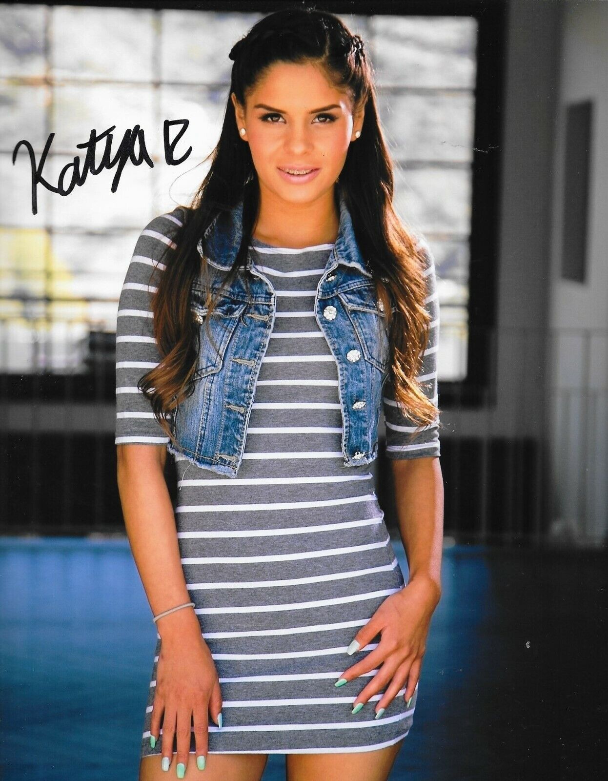 Katya Rodriguez Adult Video Star signed Hot 8x10 Photo Poster painting autographed 4