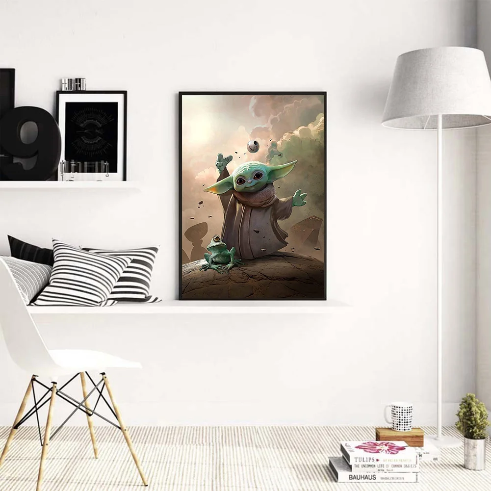 Diamond Painting - Full Round Drill - Yoda(30*40cm)
