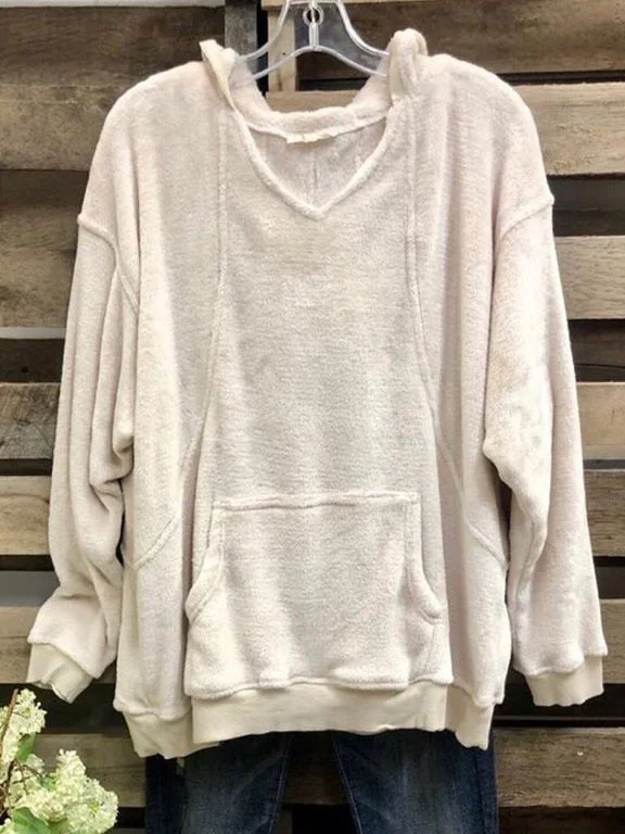 Long Sleeve Cotton Hoodie Sweatshirt