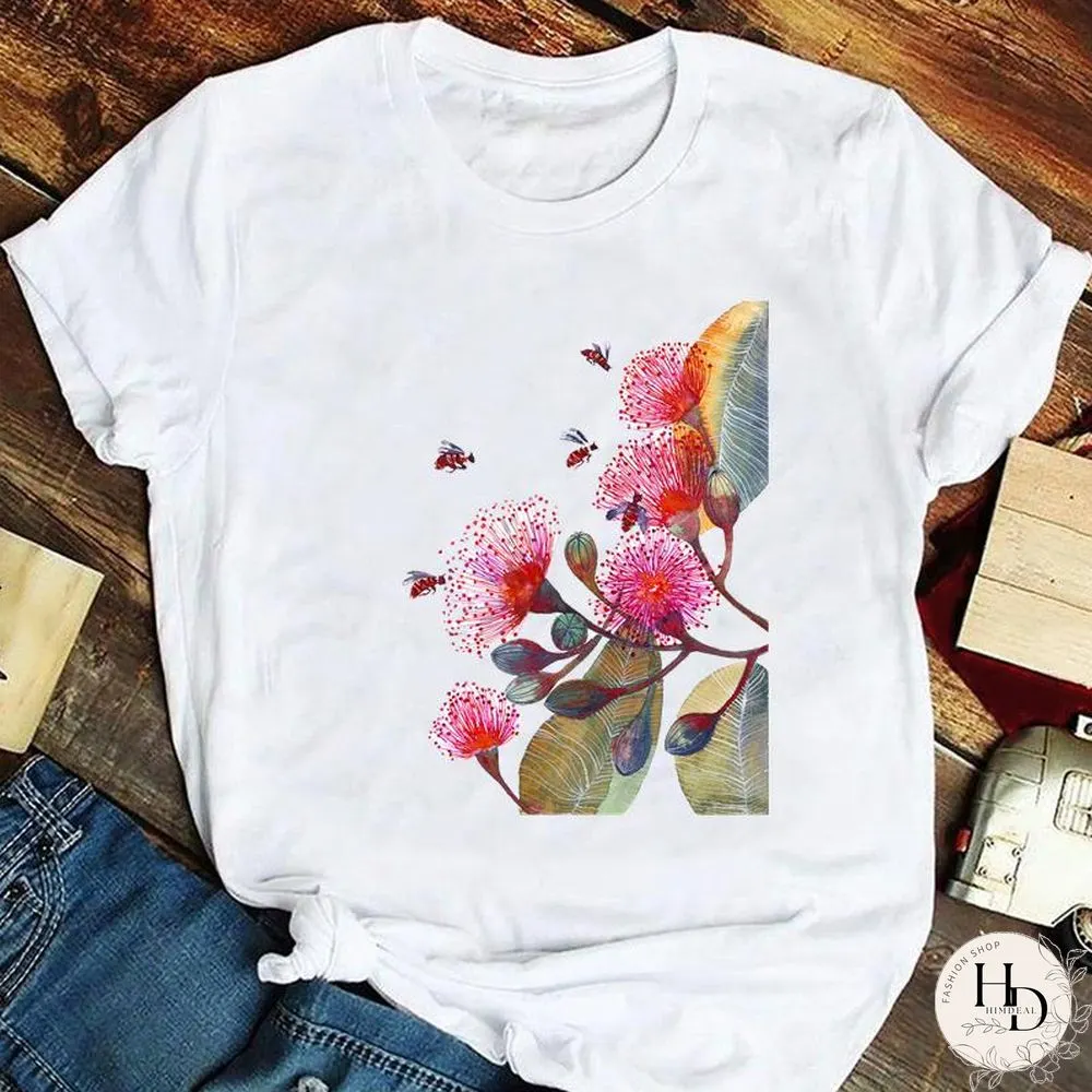 Tee Fashion Women Ladies Tshirt Top Lady Print Female Clothes Animal Trend Spring Summer