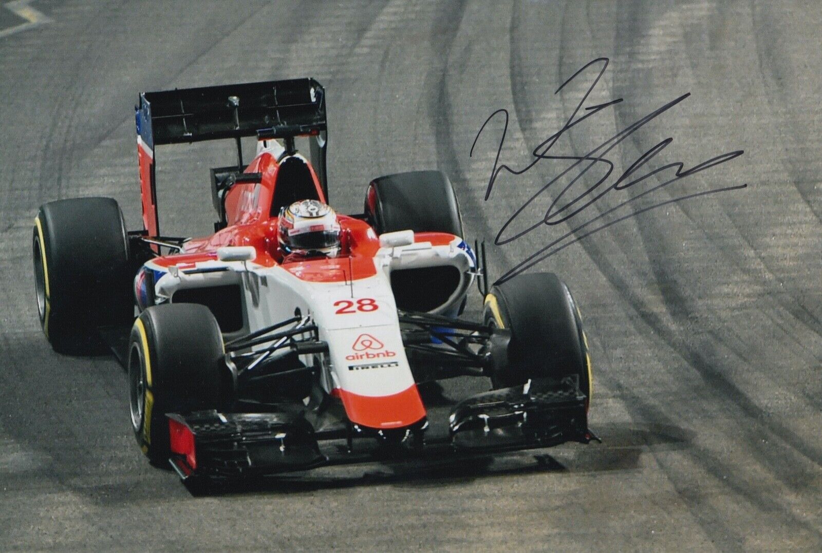 Will Stevens Hand Signed 12x8 Photo Poster painting F1 Autograph Manor Marussia 26