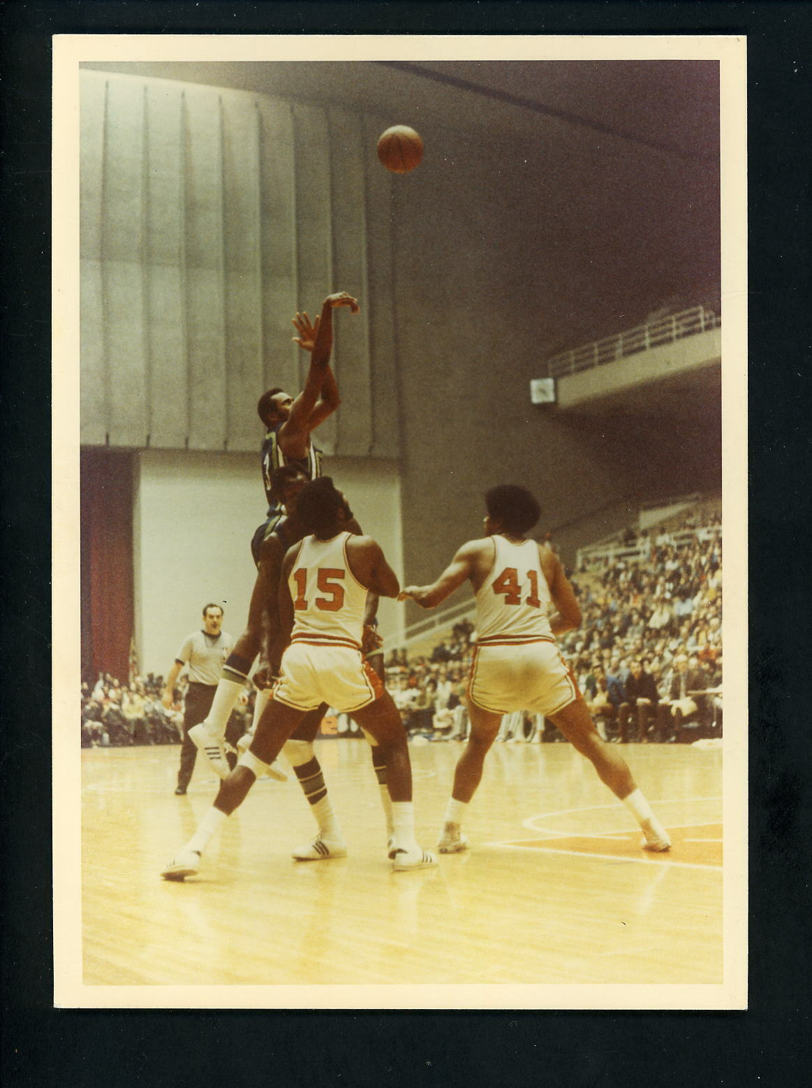 Wes Unseld Eddie Miles Bill Bridges 1971 Press Original Photo Poster painting Bullets Hawks